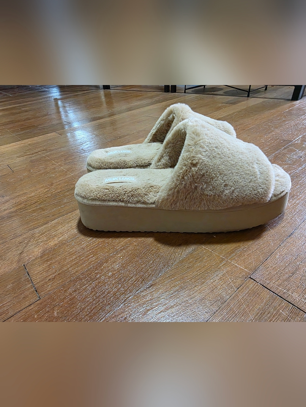 The Original Muk Luks Beige Sole - Muk Luks Branding